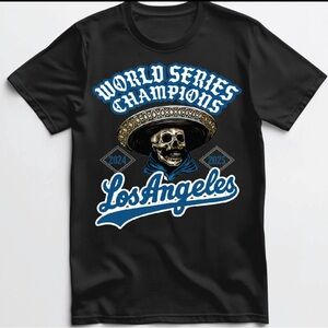 Los Angeles World Champions T shirt New Unisex S-5XL Hip Hop Merch